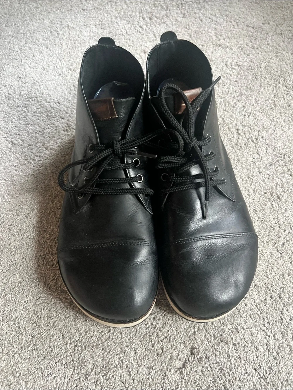 Altra Smith Men’s Size 12 Black Leather Cap Toe Chukka Boots